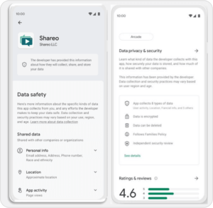 Google Play Data Safety Disclosure